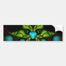 Demon Shadows – Emerald and Yellow Mask Bumper Stickers