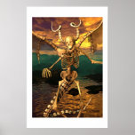 Demon Skeleton Poster