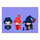 demon skeleton & witch cards