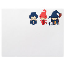 demon skeleton & witch letterhead by moonlit demon skeleton & witch letterhead