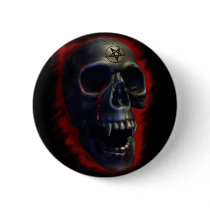 Demon Skull 1 Button by MDKgraphics Demon Skull 1 Button