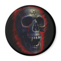 Demon Skull 1 Magnet by MDKgraphics Demon Skull 1 Magnet