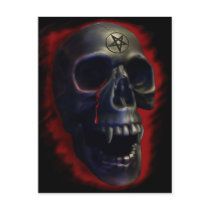 Demon Skull 1 Postcard by MDKgraphics Demon Skull 1 Postcard
