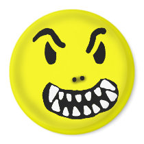 Demon Smiley Magnet by Rajee1 Demon Smiley Magnet
