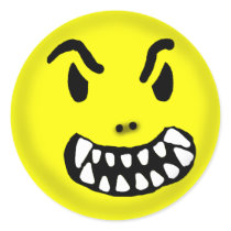 Demon Smiley Sticker