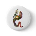 Demon Smoke Art Buttons