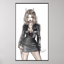 demoness, demon, big, horns, cartoon art, plastic art, dybbuk, Angel (TV series), succuba, animal, artificial flower, Buffyverse, graphic art, Demon, fine art, work of art, cyberart, dibbuk, commercial art, cartoon strip, evil spirit, comic strip, daimon, noisemaker, wittiness, succubus, witticism, diptych, grotesque, funnies, fiend, decoupage, daemon, triptych, genre, strip, kitsch, treasure, Poster with custom graphic design