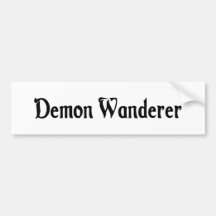 Demon Wanderer Bumper Sticker
