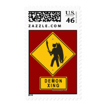 Demon XING postage by thefrozenduck Demon XING postage