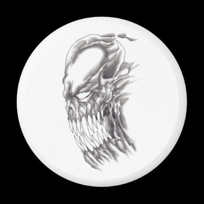 Demonic Art Demonic Face Magnet by waynetully
