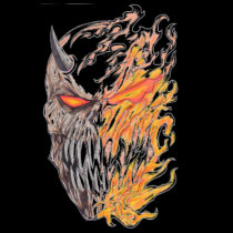 Demonic Art Head Drawing Ladies Tank Top t-shirts