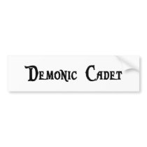 Demonic Cadet Bumper Sticker