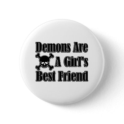 Demons Girls Button by TheFamousLabel