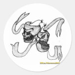 DemonTheatricsOrigional- sketch Round Stickers
