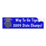 Demopolis Tigers 2009 Alabama State Champions! Bumper Stickers