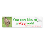 DemoTards - Kiss my gr ASS roots! Bumper Sticker
