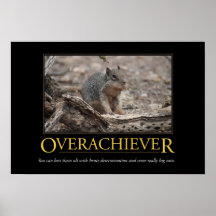 Demotivational Poster: Overachiever