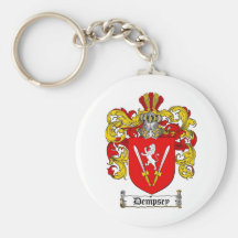 DEMPSEY FAMILY CREST -  DEMPSEY COAT OF ARMS KEYCHAIN