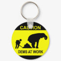 Dems At Work Keychain by gxiong Dems At Work Keychain
