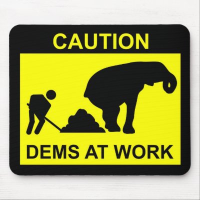 Dems At Work Mousepad by gxiong