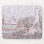 Den Site Layout by Rosanna P Brost Mouse Pad