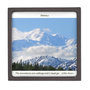 Denali / Mtns are calling-J Muir/with border Premium Gift Boxes
