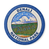 Denali National Park, Alaska Fridge Magnets