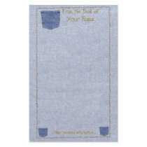 Denim and pocket stationary stationery
