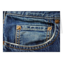 Denim - Blue Jean Pocket Card