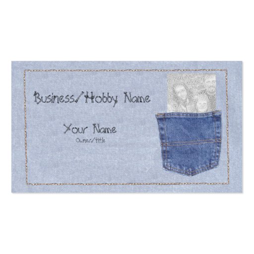 Denim Business Card (front side)