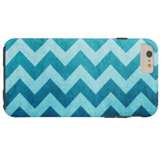 Denim Chevron Tough iPhone 6 Plus Case