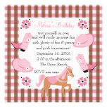 Denim Cowgirl Birthday Personalized Invitation