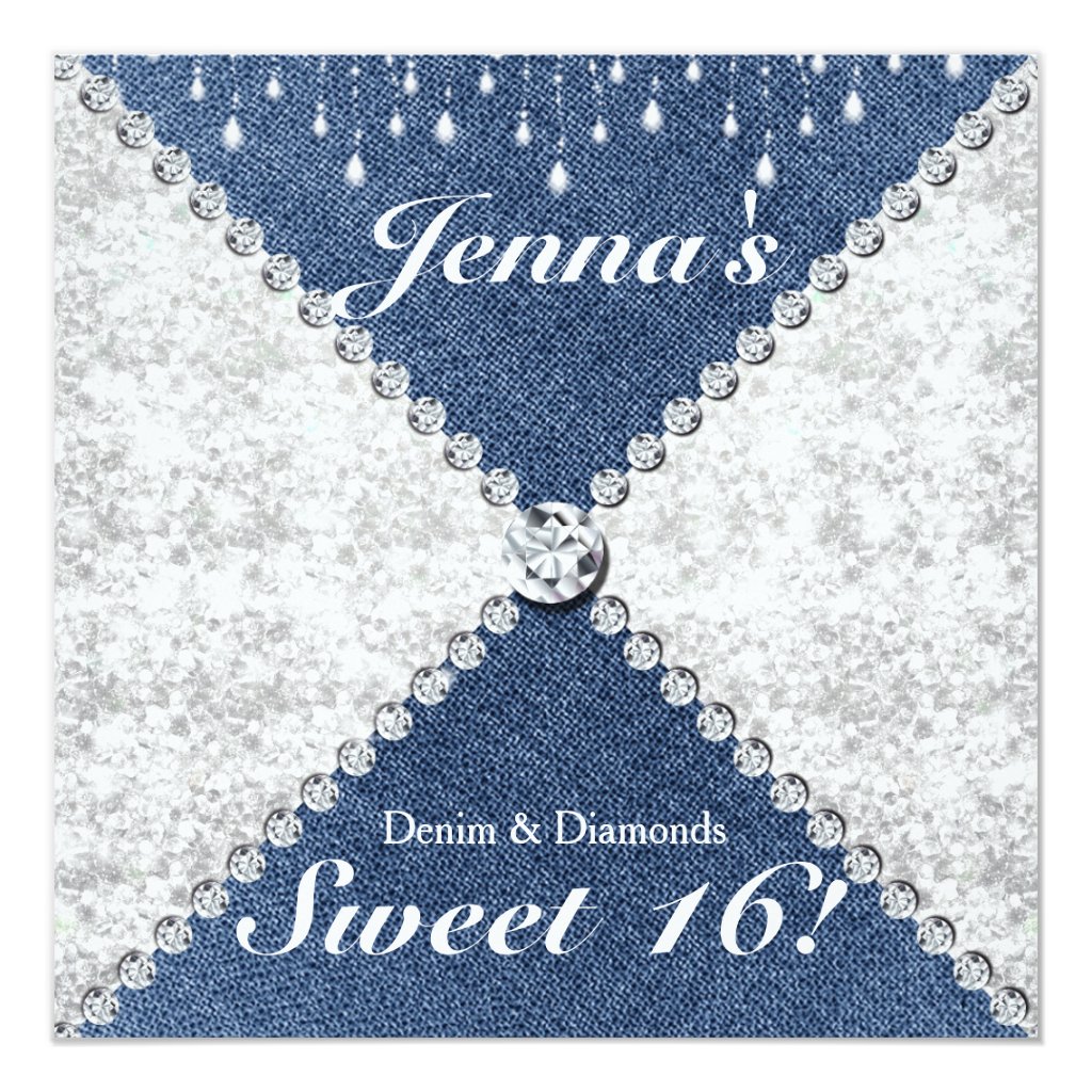Denim And Diamonds Invitation Ideas Antal Expolicenciaslatam Co