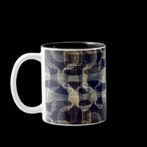 Denim Guitar Abstract Art Mug mugs