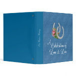Denim Horseshoes Western Wedding Photo Album Binder