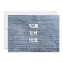 Denim Invitation