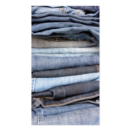 denim jeans fashion business card (back side)