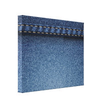 Denim Jeans Stretched Canvas Print