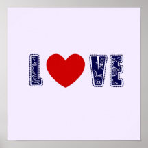 Denim Love Poster