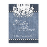 Denim 'n Diamonds Chandelier Blue Jean Post Cards
