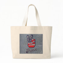 Denim Peace bags by BagLadyBags Denim Peace bags