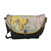 DENIM, ROSES, BEE'S & BUTTERFLIES Bag Messenger Bags
