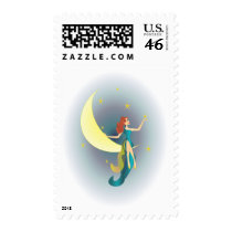 Denise Reaches the Stars postage by trennea Denise Reaches the Stars postage