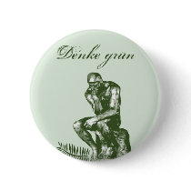 Denke grün - Mit Auguste Rodins Denker buttons