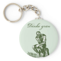 Denke grün - Mit Auguste Rodins Denker keychains