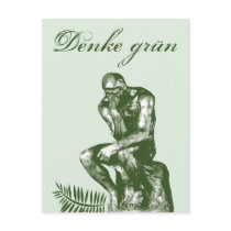 Denke grün - Mit Auguste Rodins Denker postcards