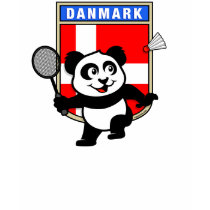 Denmark Badminton Panda t-shirts by cuteunion Denmark Badminton Panda t-shirts