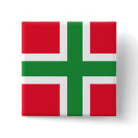 Denmark Bornholm, Denmark flag Pinback Button