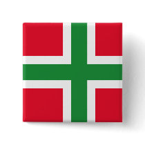 Denmark Bornholm, Denmark flag Pinback Button
