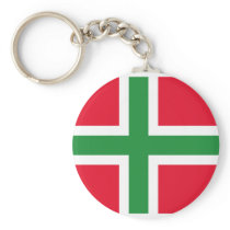 Denmark Bornholm, Denmark flag Key Chains